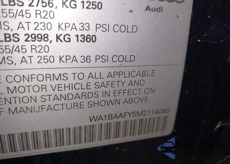 2021 Audi Q5 Premium Plus 45 Tfsi Quattro S Tronic from USA, damaged, VIN WA1BAAFY5M2114069